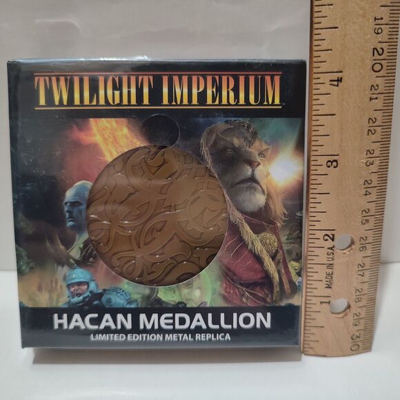 Twilight Imperium Hacan Medallion Official Metal Ingot Figurine - Picture 3 of 4
